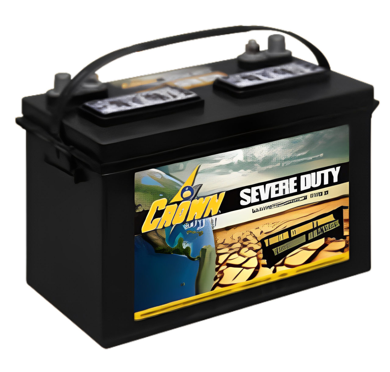 Crown 27SDC-XD 12V 600 CCA 53lb Group 27 Severe Duty Deep Cycle battery.