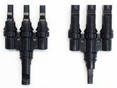 MC4 3-to-1 Parallel Y-Branch Connectors (Male/Female Pair) | Triple Solar String Splitter