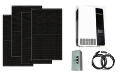 4.3kW solar kit with dual Growatt 3500W inverters for 240V output and 8 Longi 540W bifacial panels