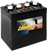 Crown CR-165 8-volt 165Ah high-capacity flooded deep cycle battery for 48V systems