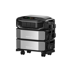 Close-up of EcoFlow DELTA Pro Ultra X ports showing NEMA 14-50 and L14-30 outlets