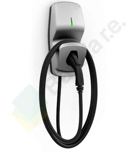 FLO Home X5 Smart EV Charger in Carbon finish featuring a rugged aluminum enclosure and 25ft heavy-duty cable.