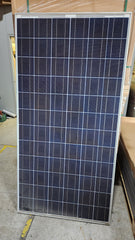 Used MEMC 280W multicrystalline solar panel specification label made in Canada model MEMC-P280ACA-21