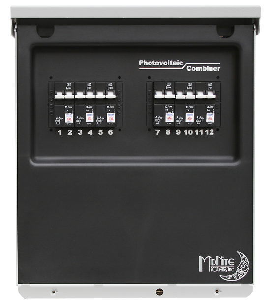 MidNite Solar MNPV12-250 Gray Aluminum 600VDC PV Combiner Enclosure