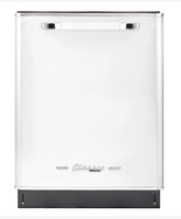 Unique 24 Inch Classic Retro Undercounter Dishwasher in Marshmallow White