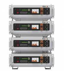 Pytes V5 Plus 20kWh 48V 400Ah LiFePO4 battery cabinet with Wi-Fi and self-heating capability.
