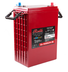 Rolls Surrette S6-460AGM-RE 6V 415Ah high-cycle AGM battery for renewable energy