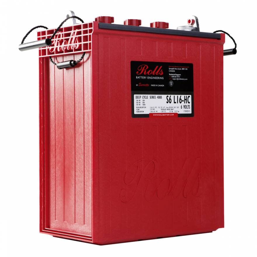 Rolls Surrette S6 L16-HC 6-volt 445Ah high-capacity flooded deep cycle battery