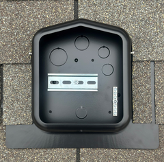SolaDeck 0599B Black PV Roof Mount Junction Box | NEMA 3R Enclosure
