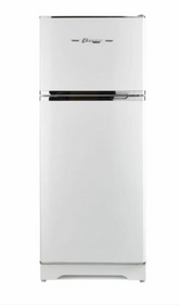 Full-size 14 cu. ft. marshmallow white classic retro propane refrigerator for luxury off-grid kitchens
