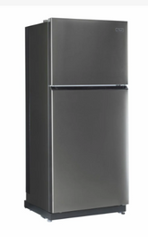 Extra-large 19 cu. ft. stainless steel propane refrigerator for modern off-grid kitchens