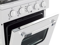 Unique Classic Retro 24 in. Off-Grid Propane Range - Marshmallow White