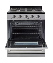 Spacious 3.9 cu. ft. Propane Oven with Large Window and Stainless Steel Finish