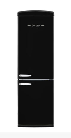 Unique Classic Retro UGP-340L AC 11.7 cu.ft Frost Free Refrigerator in Midnight Black