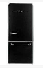 Unique Classic Retro UGP-510L AC 17.7 cu.ft Refrigerator in Midnight Black