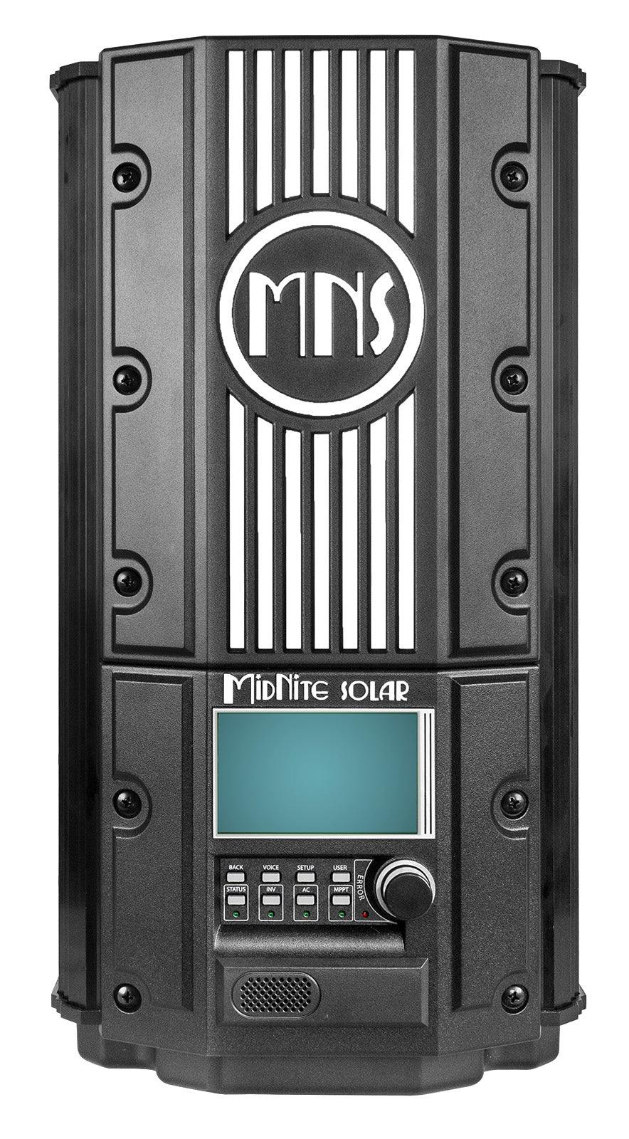 MidNite Solar Hawke’s Bay 90 Amp MPPT Charge Controller with MNGP2 display and rotary knob