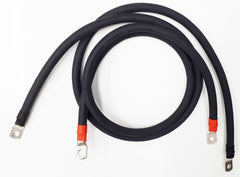 5ft 2/0 AWG Inverter-to-Battery Cable Pair | 00 Gauge 100% Pure Copper | High-Amperage Set