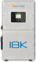 Sol-Ark SA-18K-2P-N 18kW Hybrid Inverter with 200A integrated transfer switch for whole home battery backup.