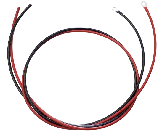 10 AWG Solar Charge Controller to Battery Cable Kit (5ft Pair) | Pure Copper with Tinned Lugs
