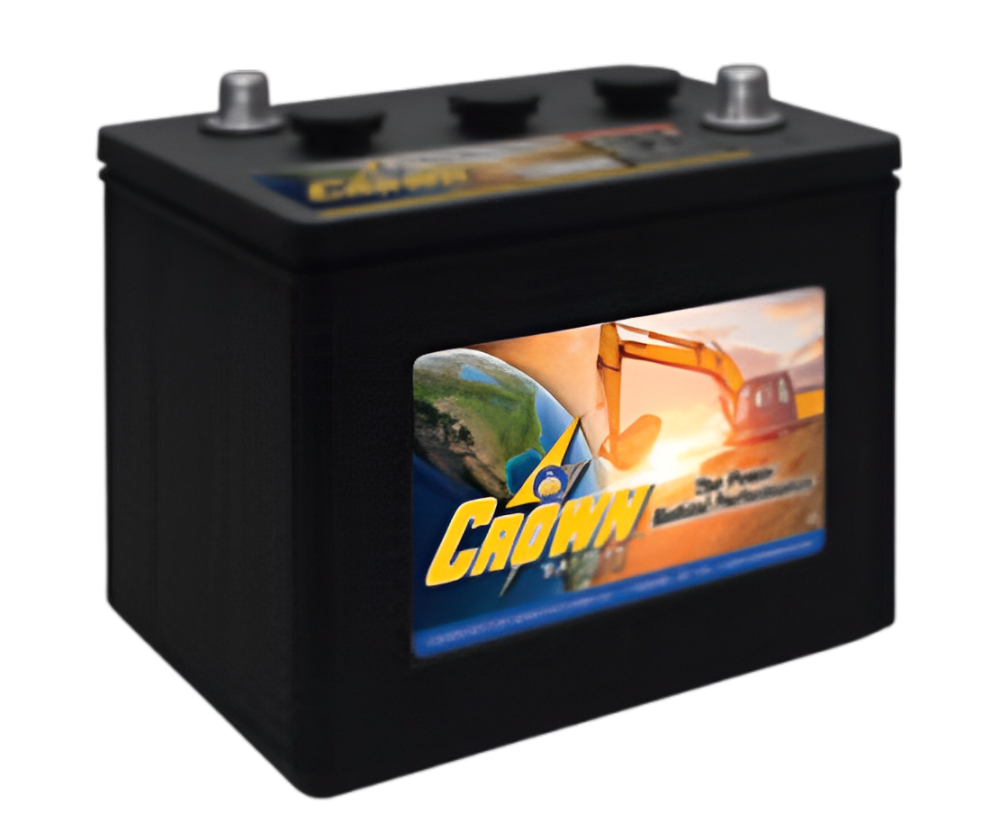 Crown 2-XD 6V 650 CCA 36lb Group 2 Heavy Duty Commercial Battery (10.38" x 6.86" x 8.75").