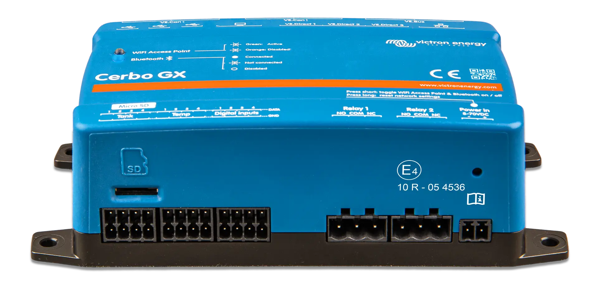 Victron Energy Cerbo GX MK2 bottom view