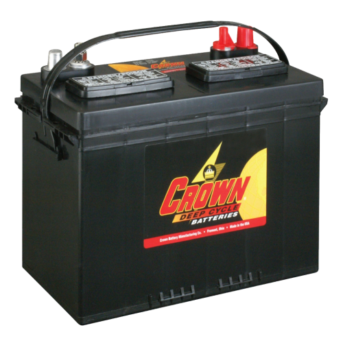 Crown 27HDC115 12-volt 115Ah flooded deep cycle battery, Group 27 size