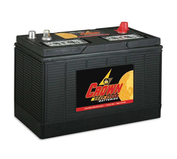 Crown 31HDC130 12-volt 130Ah flooded deep cycle battery, Group 31 size