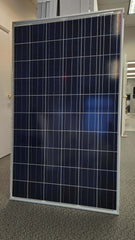 Used Hanwha 250W single-phase solar panel front view, premium Canadian-made quality
