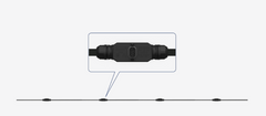 Hoymiles HMS-23M AC Trunk Cable with 10 AWG wire and 2.3m connector spacing for large solar modules