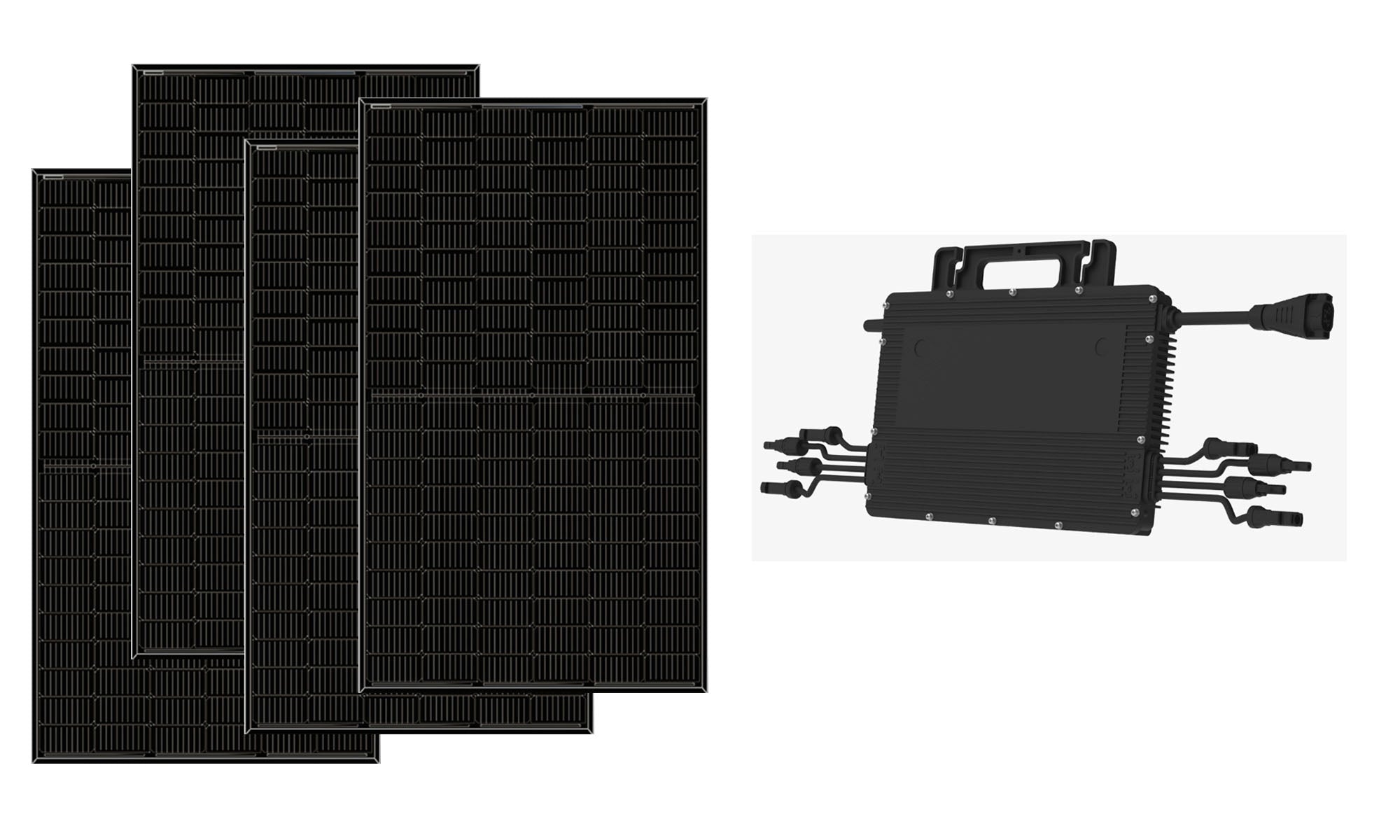 4kW Solar Kit with 2 Hoymiles HMS-2000-4T Microinverters and 8 Thornova 500W Bifacial N-Type Solar Panels