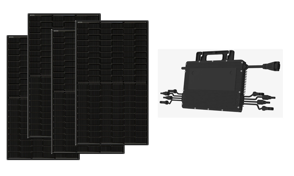 4kW Solar Kit with 2 Hoymiles HMS-2000-4T Microinverters and 8 Thornova 500W Bifacial N-Type Solar Panels