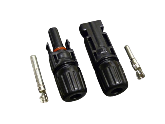 MC4 Solar Panel Connectors (Male/Female Pair) with Tinned Copper Pins | IP67 Waterproof