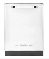 Unique 24 Inch Classic Retro Undercounter Dishwasher in Marshmallow White