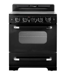 Unique Classic Retro 30 in. 3.9 cu. ft. Electric Convection Range with 5-Element Cooktop