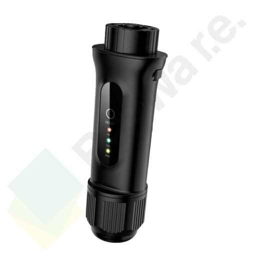 Solis S2-WL-ST hybrid WiFi and LAN data logging stick with 4-pin connector and three LED status indicators