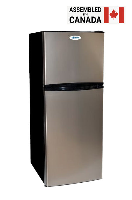 Solstice Model 283 10 Cu. Ft. 12V DC Stainless Steel Solar Refrigerator Assembled in Canada