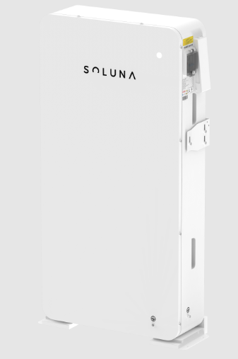 Soluna 15K HV high-voltage 15kWh lithium battery storage enclosure front view