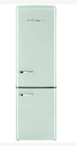 Unique UGP-275L 10 cu.ft 12/24V DC Refrigerator Summer Mint Green Front View