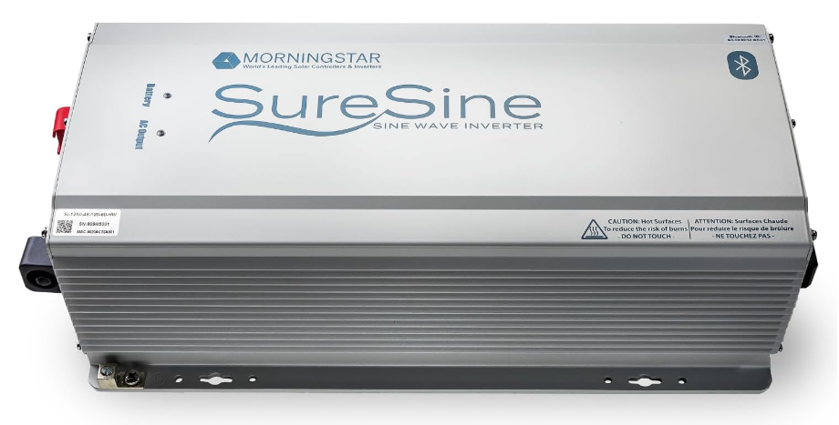 Morningstar SureSine 700W 12V Pure Sine Wave Inverter for professional off-grid solar systems.