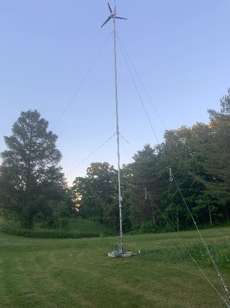 Windwire 44 ft Guy Wire Wind Turbine Tower for Borrum Anorra Models – SAW ...