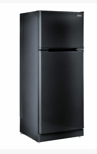 Full-size 14 cu. ft. propane refrigerator in Black for large off-grid kitchens