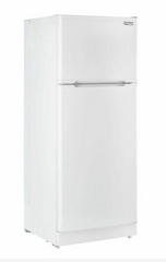 Full-size 14 cu. ft. propane refrigerator in white for large off-grid kitchens