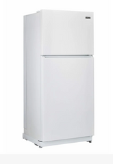Full-size 19 cubic foot propane refrigerator in White for large off-grid family homes