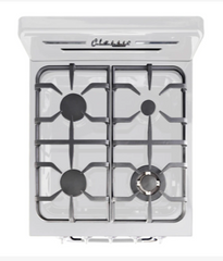 Continuous Cast-Iron Grates and 13,000 BTU Power Burner on Retro Propane Stove