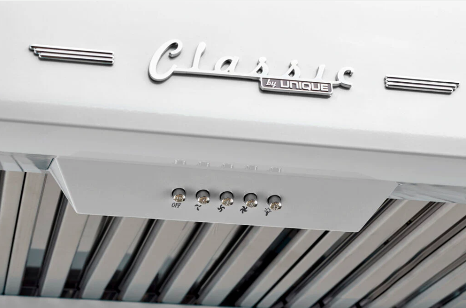 Chrome Push Button Controls for 3-Speed 500 CFM Ventilation