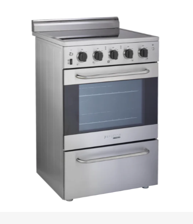 Unique Prestige 24 Inch Electric Convection Range Stainless Steel UGP-24V EC SS