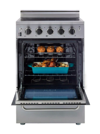 2.3 cu. ft. Convection Oven with 2 Heavy Duty Racks and Waist-High Broiler