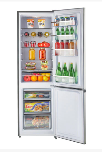 Unique Prestige Refrigerator Interior with Glass Shelves and Adjustable Wine Rack