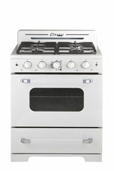 Unique 30" Classic Retro Gas Range with Convection Oven - UGP-30CR