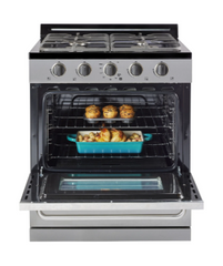 Unique Classic 30 in. Off-Grid Propane Range - Stainless Steel with Battery Ignition